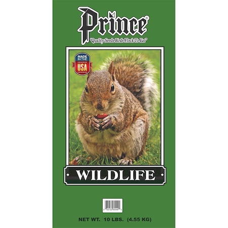 Prince Wild Bird Seed 10 lbs Wildlife Formula Wild Bird Feed Dark Green Bag, Dark Green PR395951